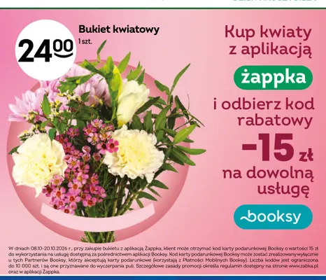 Bukiet kwiatowy promocja w Żabka