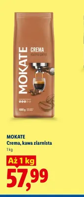 Kawa ziarnista Crema Mokate promocja w Lidl