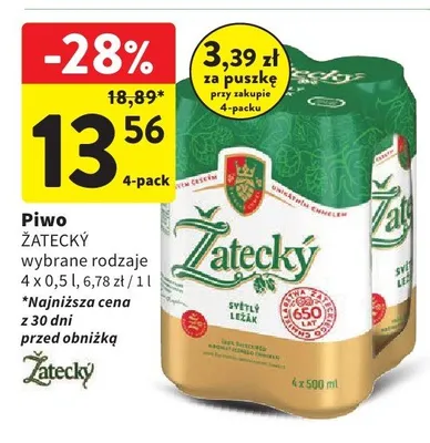 Piwo promocja w Intermarche