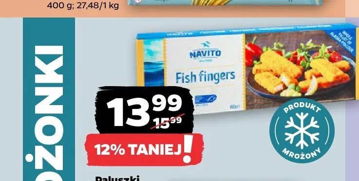 Paluszki rybne Navito promocja w Netto