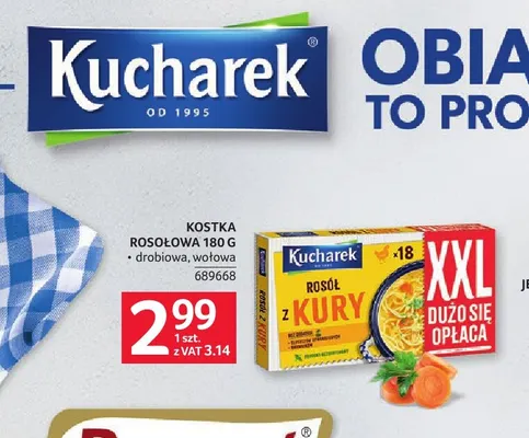 Kostka rosołowa drobiowa Kucharek promocja w Selgros