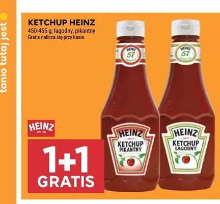 Ketchup pikantny Heinz promocja w Stokrotka