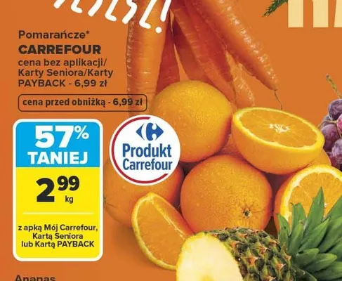 Ananas promocja w Carrefour