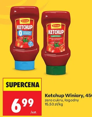Ketchup 0% dodatku cukru promocja w Biedronka