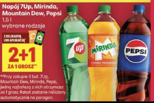 Napój Mirinda promocja w Delikatesy Centrum
