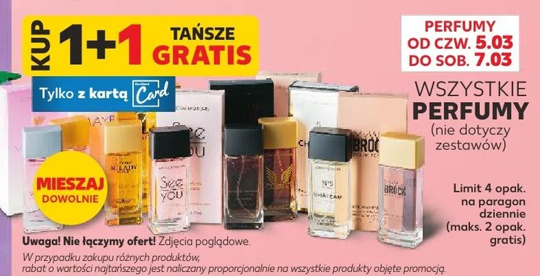 Wszystkie perfumy 1+1 GRATIS promocja w Kaufland