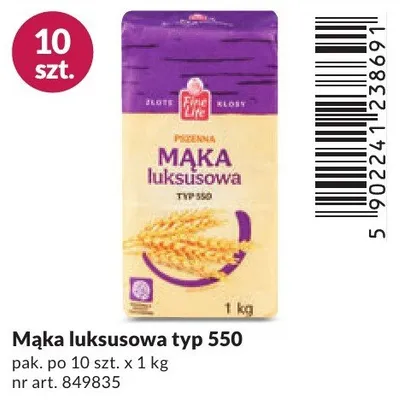 Mąka luksusowa typ 550 promocja w Makro
