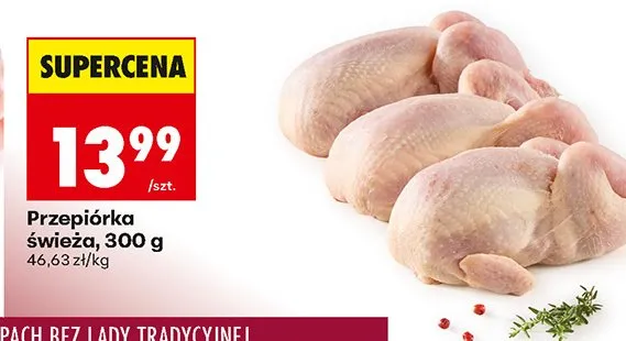 Przepiórka świeża promocja w Biedronka