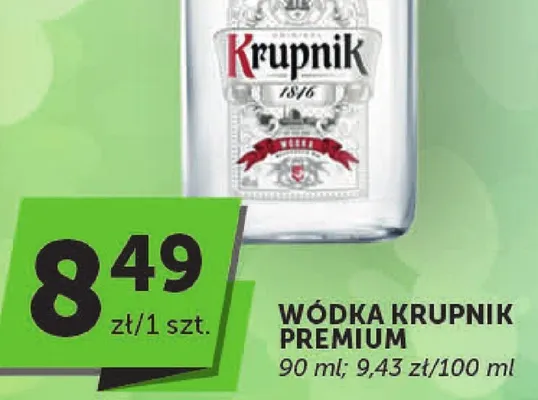 Wódka Krupnik Premium promocja w Groszek