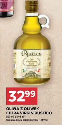 Oliwa z oliwek Extra Virgin Rustico promocja w Stokrotka