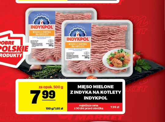 Mięso mielone z indyka na kotlety Indykpol promocja w Gram Market