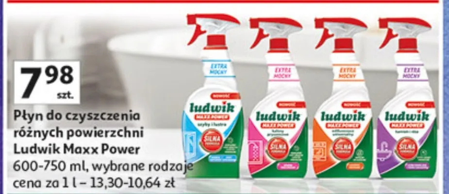 Płyn do czyszczenia różnych powierzchni promocja w Auchan