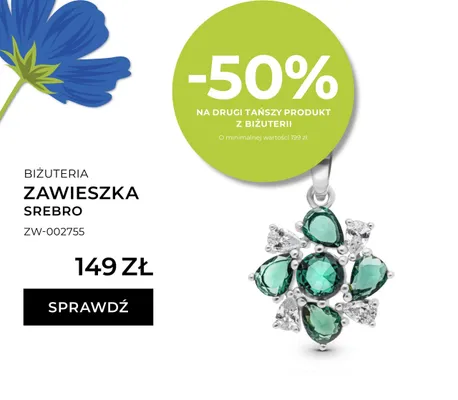 Zawieszka srebro promocja w Briju