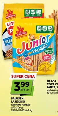 Paluszki Lajkonik Junior promocja w Groszek