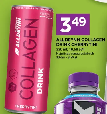 Napój collagen drink cherrytini promocja w Stokrotka