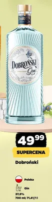Gin Dobroński 37,5% Polska promocja w Netto