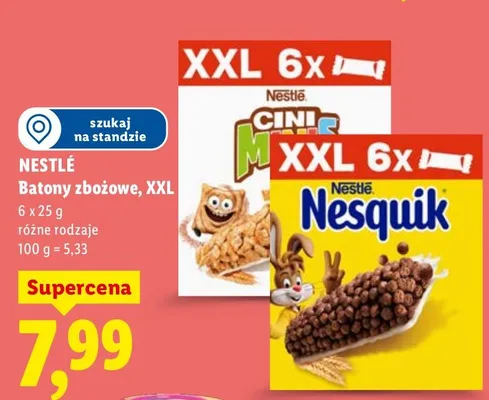 Batony zbożowe, XXL promocja w Lidl