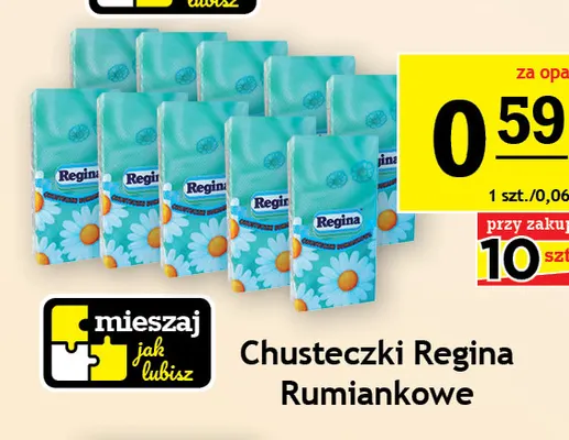 Chusteczki Regina Rumiankowe promocja w Gram Market