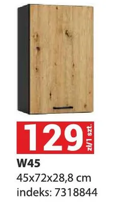 Szafka kuchenna W45 45x72x28,8cm indeks 7318844 promocja w Merkury Market
