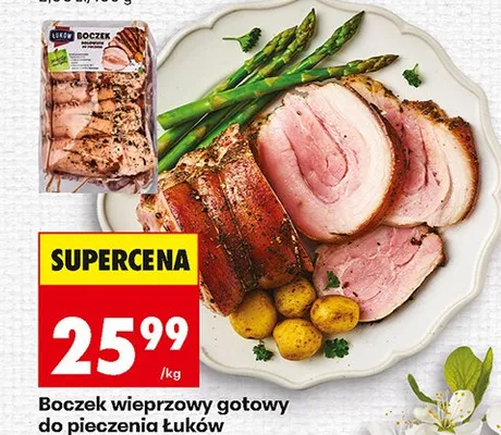 Boczek wieprzowy gotowy do pieczenia Łuków promocja w Biedronka