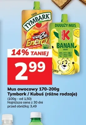 Mus owocowy GenZie Energy Tymbark promocja w Hitpol