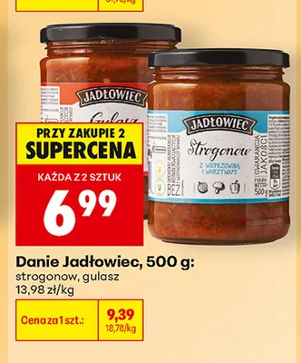 Danie strogonow Jadłowiec 500 g promocja w Biedronka