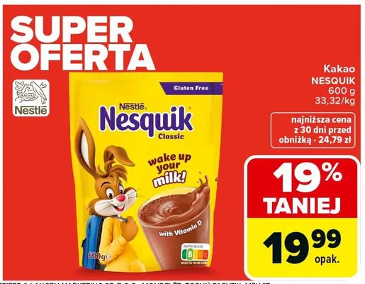 Kakao Nesquik Classic promocja w Carrefour