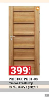 Drzwi ramowe Prestige Pk 01-08 promocja w Merkury Market