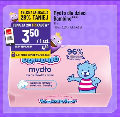 Mydło dla dzieci Bambino promocja w POLOmarket
