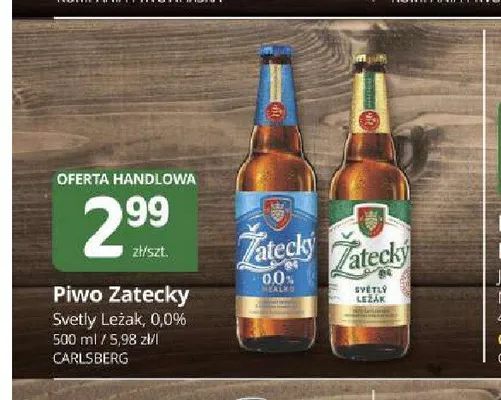 Piwo bezalkoholowe Žatecký 0,0% promocja w Marketvita