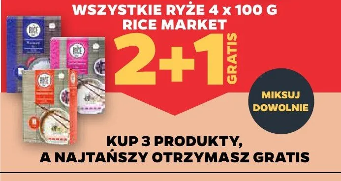 Wszystkie ryże 4x100g Rice Market promocja w Netto
