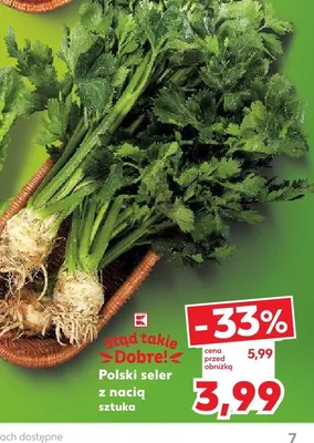 Seler z nacią polski promocja w Kaufland