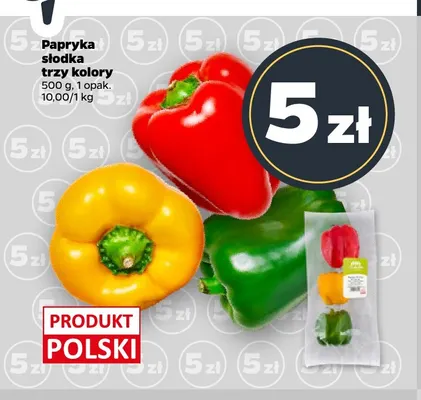Papryka słodka trzy kolory promocja w Netto