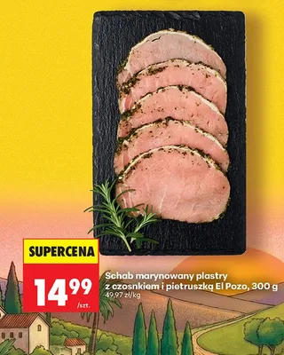 Schab marynowany plastry z czoskiem i pietruszką promocja w Biedronka