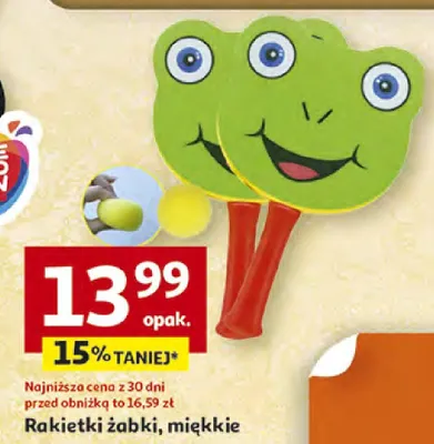 Rakietki żabki, miękkie promocja w Auchan