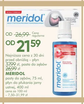 Pasta do zębów Meridol promocja w Super-Pharm