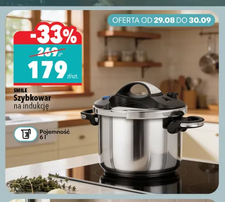Szybkowar na indukcję Smile 6 l promocja w Biedronka Home
