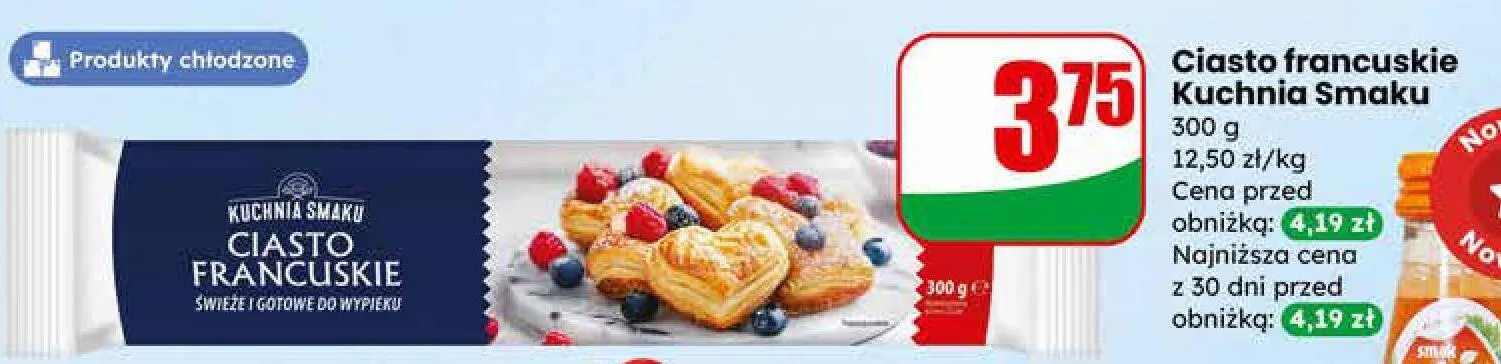 Ciasto francuskie Kuchnia Smaku promocja w Dino