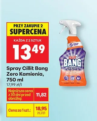Spray Cilit Bang Zero Kamienia promocja w Biedronka