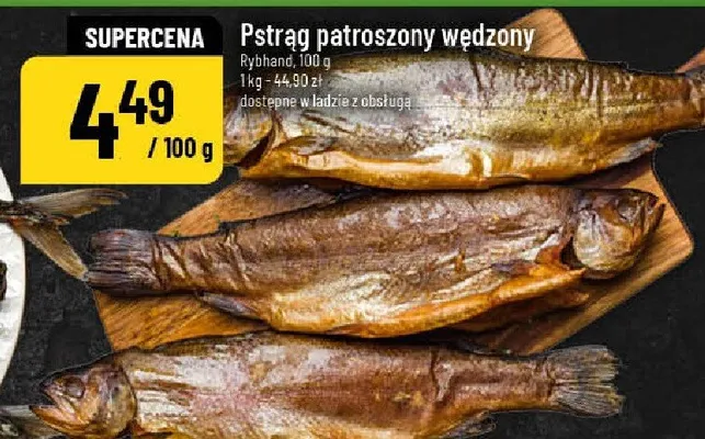 Pstrąg patroszony wędzony promocja w POLOmarket