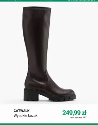 Wysokie kozaki Catwalk promocja w Deichmann