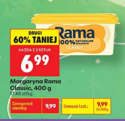 Margaryna Rama Classic promocja w Biedronka