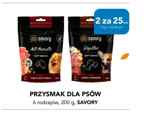 Przysmak dla psów Savory promocja w Aquael zoo