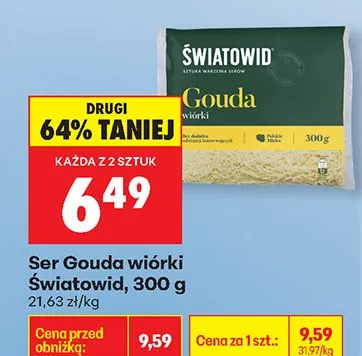 Ser Gouda wiórki promocja w Biedronka