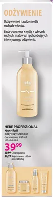 Szampon do włosów odżywczy Hebe Professional Nutrifull promocja w Hebe