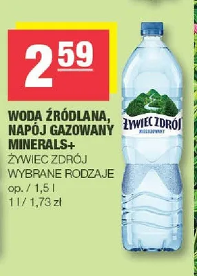 Woda źródlana Żywiec Zdrój promocja w SPAR