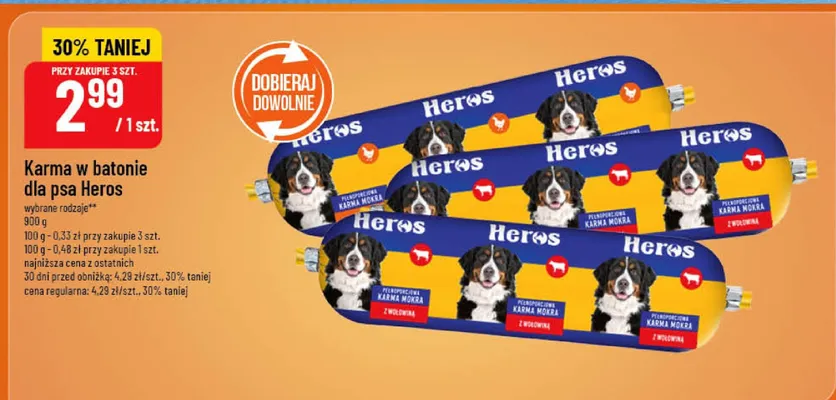 Karma w batonie dla psa promocja w POLOmarket