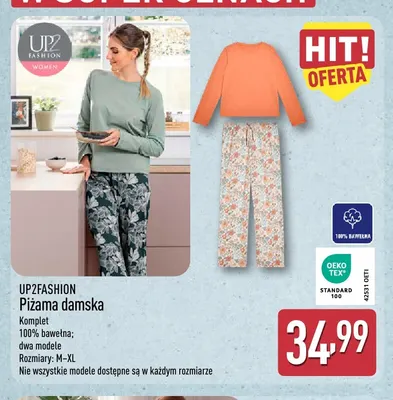 Piżama damska UP2FASHION promocja w Aldi