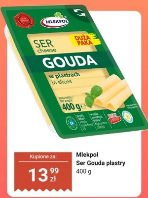 Ser Gouda plastry promocja w Dino