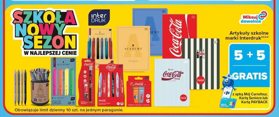 Artykuły szkolne Interdruk promocja w Carrefour Market
